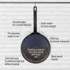 Evolv Pre-seasoned Carbon Steel Crepe/Roti Pan 28cm