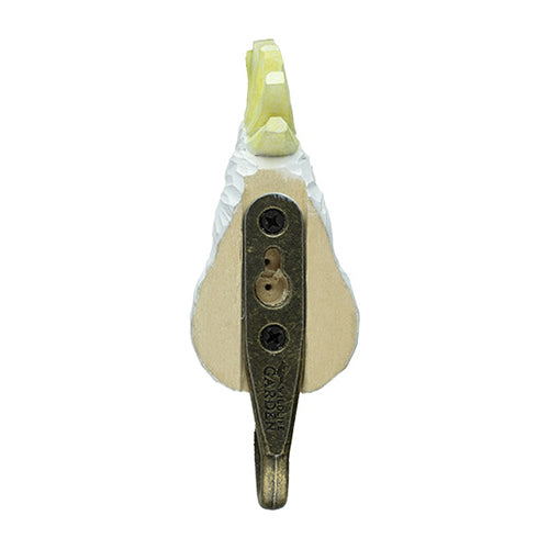Wildlife Garden Hand Carved Hook Sulphur-crested Cockatoo