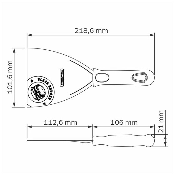 Tramontina Churrasco 'Black Burger' Spatula