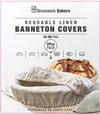 BBakers Oval Banneton Liners Set of 2 25cm