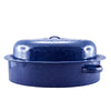Falcon Enamel Oval Roasting Dish Blue 30cm