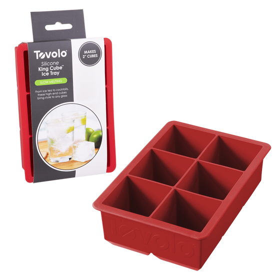 Tovolo Red King Cube Ice Tray