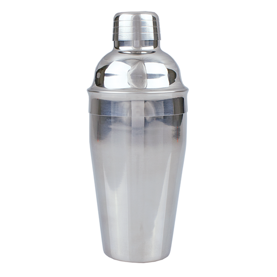 Bartender Stainless Steel Cocktail Shaker - 550ml