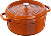 Staub Round Cocotte 3.8ltr 24cm Cinnamon