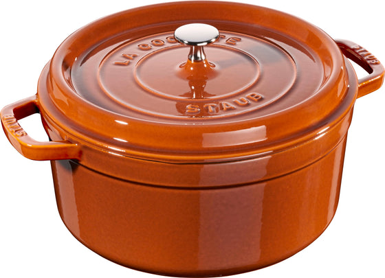 Staub Round Cocotte 3.8ltr 24cm Cinnamon