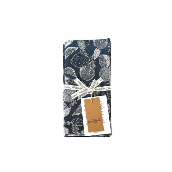 Raine And Humble Placemat Set 4 Lemon Marmalade Dark Slate