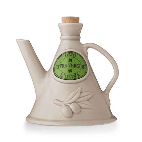'The Milk' Ceramic Olive Oil Cruet Grey 500ml