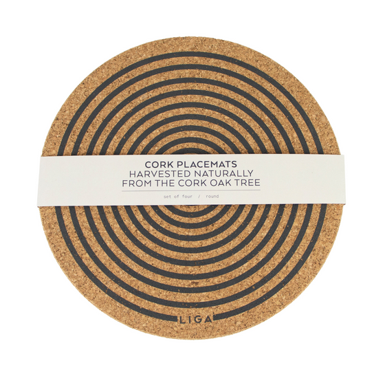 Liga Orbit Placemats Round Grey