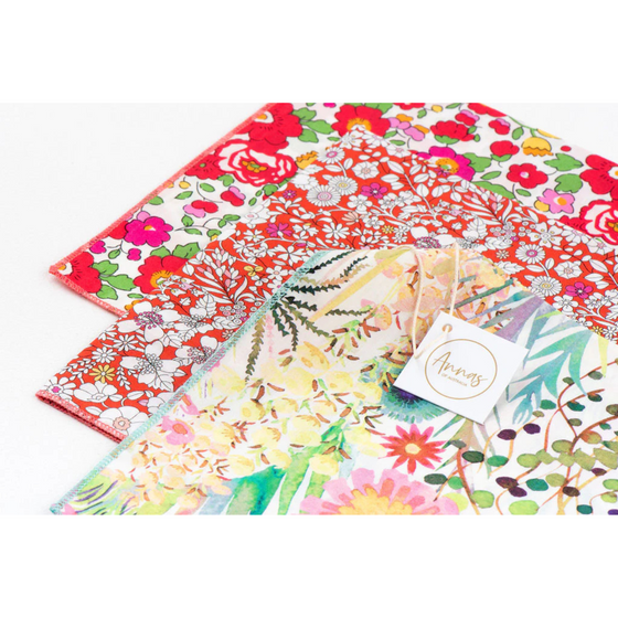 Annas of Australia Liberty Fabric Hankies