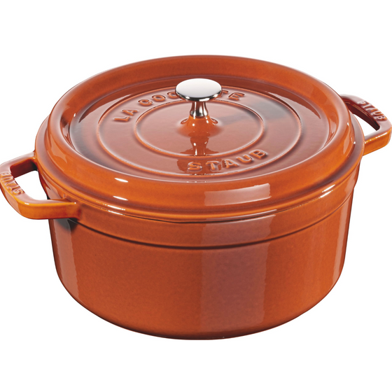 Staub Round Cocotte 6.7ltr 28cm Cinnamon