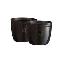  Emile Henry 8cm 2 Ramekins Set Charcoal