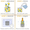 Glasi Ice Mold Hammered Stainless Steel Wine Chiller
