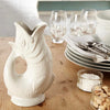 The Original Gluggle Jug - White Large 600ml
