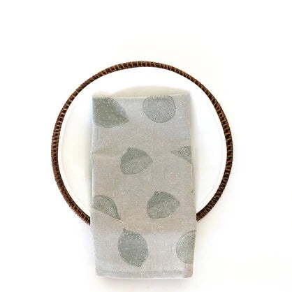 Raine And Humble Napkins Set 4 Lemonade Sage