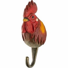  Wildlife Garden Hand Carved Hook Rooster