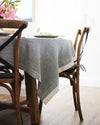 Raine And Humble Tablecloth Herringbone Dark Slate 260 X 140cm