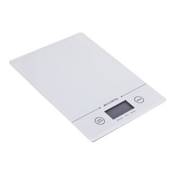 Acurite Digital Kitchen Scales 5kg White