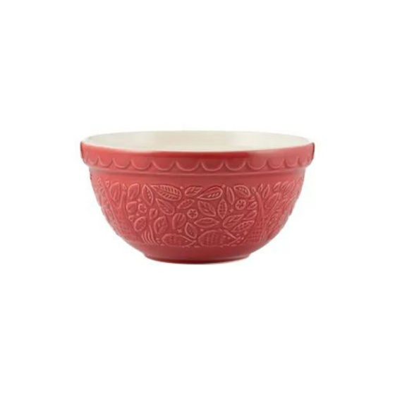 Mason Cash In The Forest Hedgehog Burgundy Mixing Bowl 21cm
