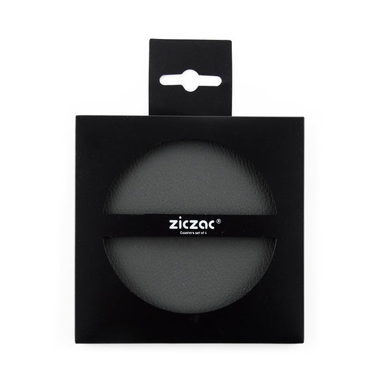 Ziczac Grey Pvc Coasters