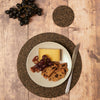 Liga Dash Cork & Rubber Round Placemat Set of 4