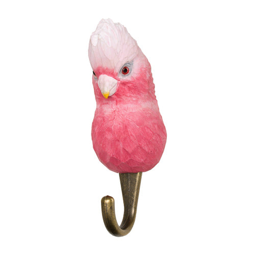 Wildlife Garden Hand Carved Hook Galah