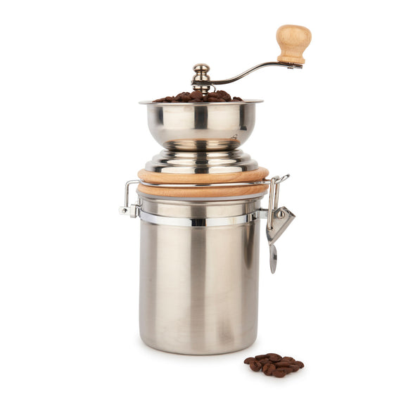 La Cafetiere Stainless Steel Coffee Grinder W Storage